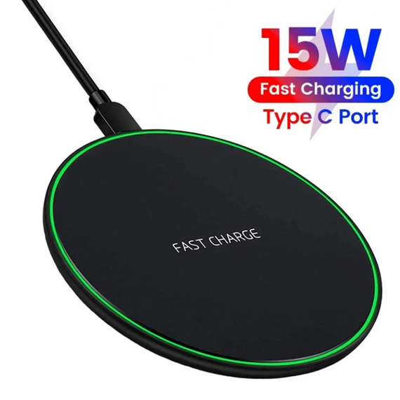 15W Wireless Charger For iPhone 14 13 12 11 Pro XS Max Mini X XR Induction Fast Wireless Charging Pad For Samsung